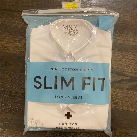 2 for $20 *NWT* Non-Iron Shirts, size 7-8 - Picture 7 of 8